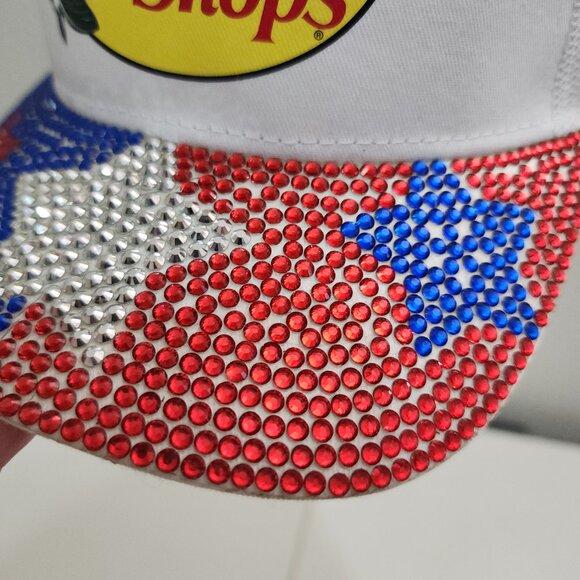 Bass Pro Shops Bling Mesh-Back Cap - Patriotic Hat - Picture 3 of 11